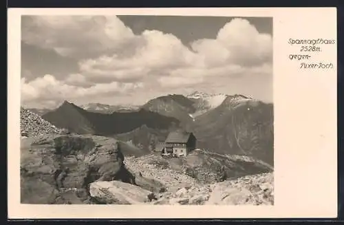 AK Spannaglhaus, Berghütte gegen Tuxer-Joch