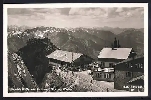 AK Wendelstein-Unterkunftshäuser, Blick gegen Westen