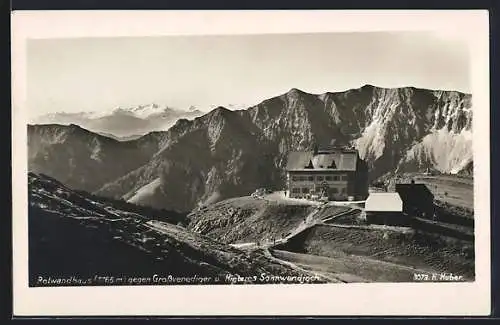 AK Rotwandhaus, Berghütte gegen Grossvenediger u. Hinteres Sonnwendjoch