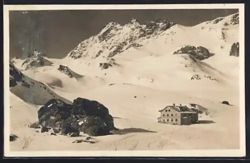 AK Heidelberger Hütte, Berghütte mit Fluchthorn