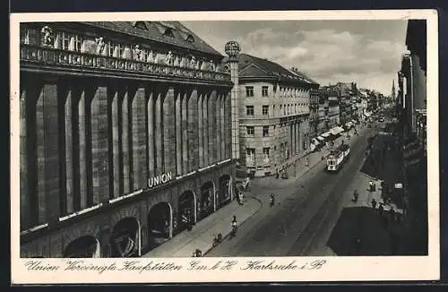 AK Karlsruhe, Kaufhaus Union Vereinigte Kaufstätten GmbH