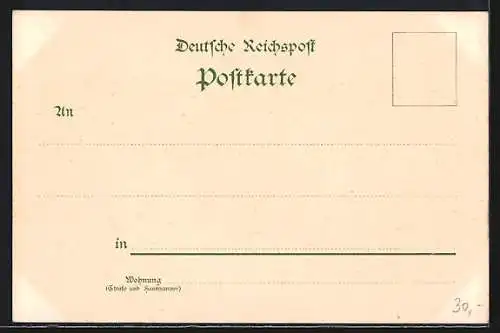 Lithographie Leipzig, Sächsisch-Thüringische Industrie- u. Gewerbeausstellung 1897, Königspavillon