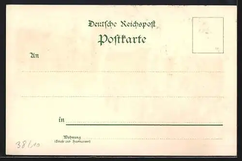 Lithographie Leipzig, Musikanten vor Auerbachs Hof und Partie am Naschmarkt