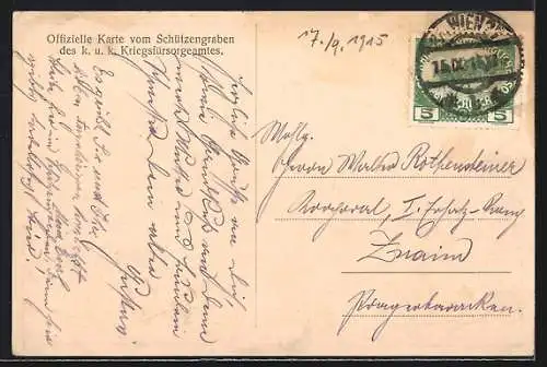 AK Wien, Wiener Schützengraben, K. k. Prater, Ausstellungsstrasse