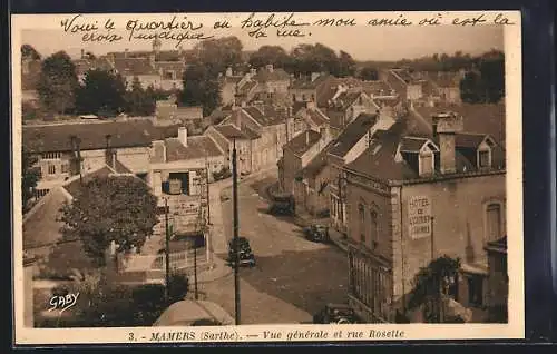 AK Mamers, Vue générale et rue Rosette