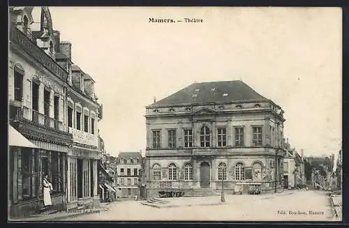 AK Mamers, Théâtre et rue animée avec commerces