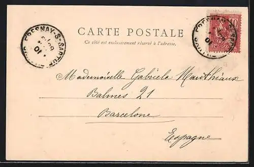 AK Le Mans, Moulins de Pontlieue avec vue sur la rivière et les bâtiments adjacents