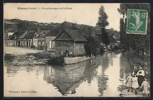 AK Vibraye, Coin pittoresque sur la Braye