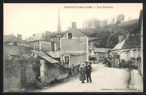 AK Vouvray-sur-Loir, Vue partielle