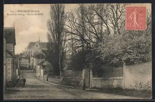 AK Précigné, Entrée du Bourg, Route de Sablé