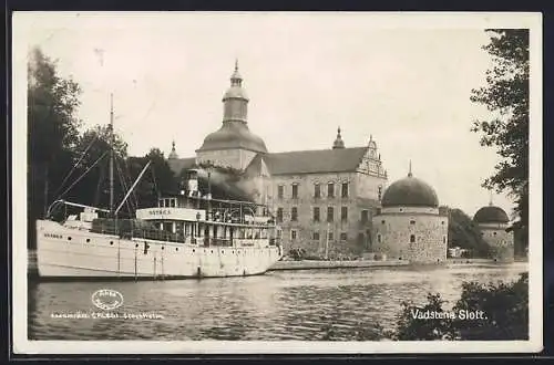 AK Vadstena, Slott, Dampfer Astrea