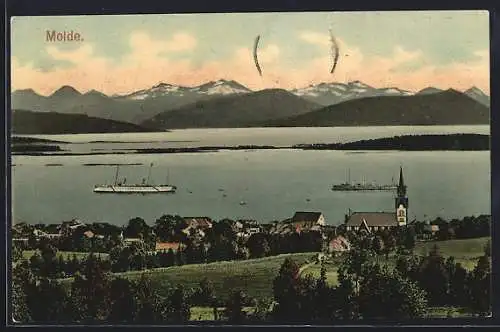 AK Molde, Blick auf Ort und Fjord