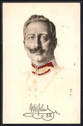 AK Porträt von Kaiser Wilhelm II.