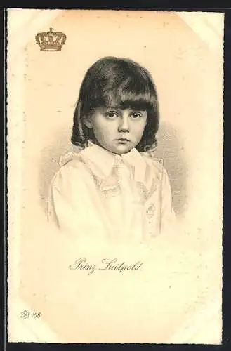 AK Kinderbild des Erbprinz Luitpold von Bayern