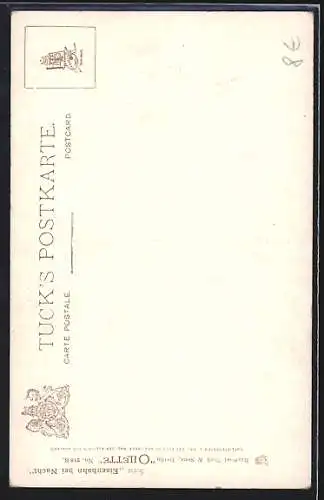 AK Eisenbahn fährt im Bahnhof ein