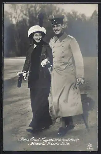 AK Prinz Ernst August und Prinzessin Victoria Luise