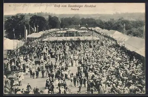 AK Naumburg / Saale, Festplatz vom Naumburger Hirschfest