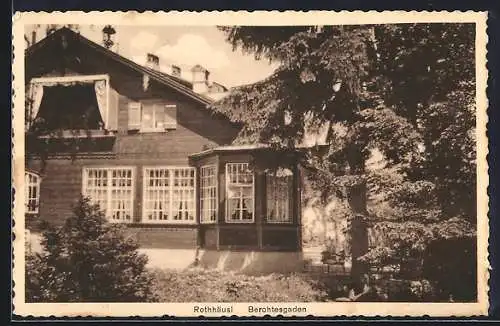 AK Berchtesgaden, Hotel-Pension Rothhäusl, Aussenansicht