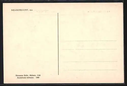 AK Neugersdorf / Sachsen, Kaiserl. Postamt