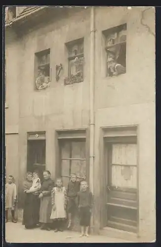 Foto-AK Altenburg /Thüringen, Ein Altstadt-Idyll zu 1909