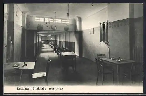 AK Cuxhaven, Restaurant Stadthalle, Kegelbahn, Bes. Ernst Junge