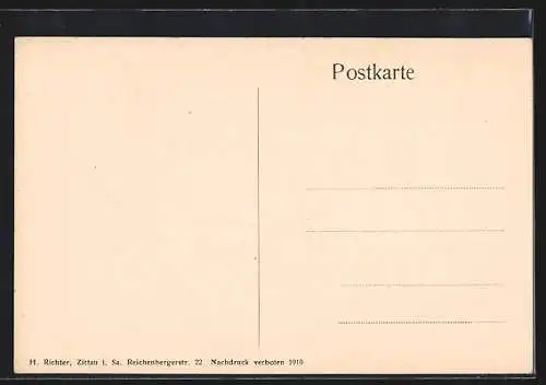 AK Neugersdorf i. Sa., Strassenpartie mit Löbauer Bank