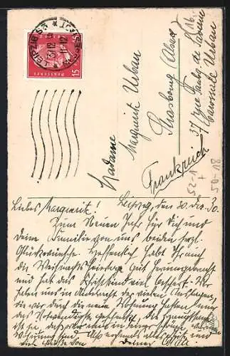 AK Vermenschlichtes Schwein unterhält sich am Telefon