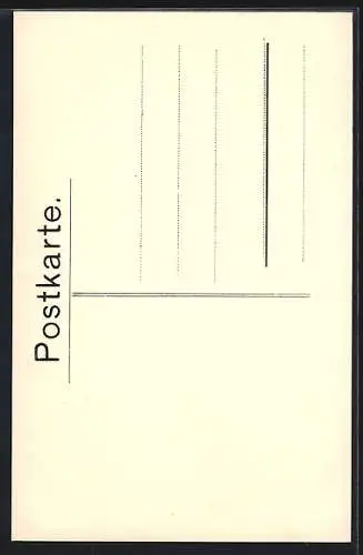 Künstler-AK Studentenwappen und geflügelter Ritterhelm