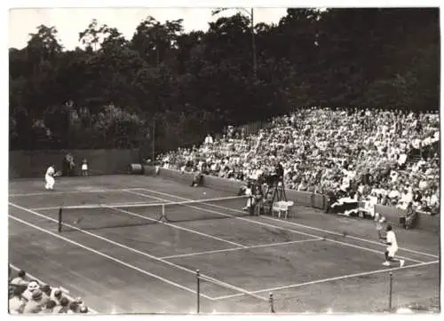 Fotografie Tennis Davispokal-Treffen 1938, Einzel Deutschland gegen Jugoslawien