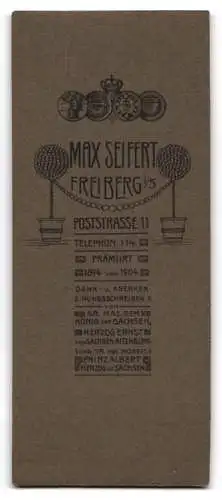 Fotografie Max Seifert, Freiberg, Poststrasse 11, junger Soldat in Uniform mit Schirmmütze