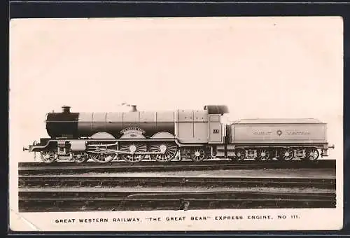 AK Great Western Railway, The Great Bear Express Engine No. 111