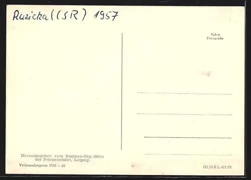AK X. Internationale Friedensfahrt Prag-Berlin-Warschau 1957