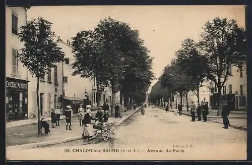 AK Chalon-sur-Saone, Avenue de Paris