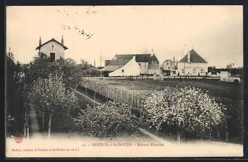 AK Verdun-sur-le-Doubs, Maison Blanche