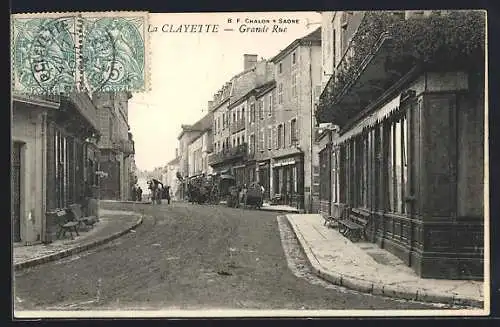 AK La Clayette, Grande Rue