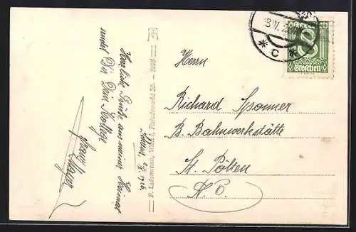 AK Schrems /N.-Oe., Ortsansicht aus der Vogelschau