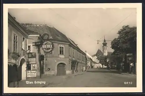 AK Wien-Grinzing, Gasthof und Weinhaus Grinzinger Hengl