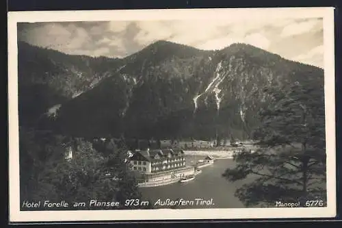 AK Ausserfern /Tirol, Hotel Forelle am Plansee