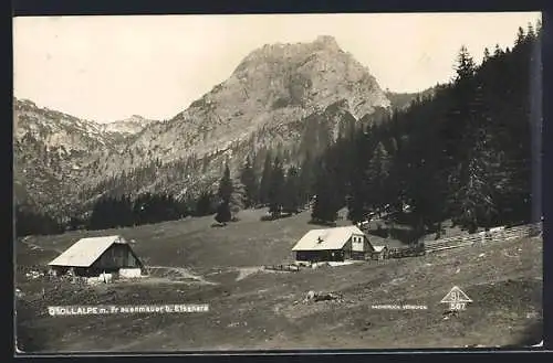 AK Eisenerz, Gsollalpe mit Frauenmauer