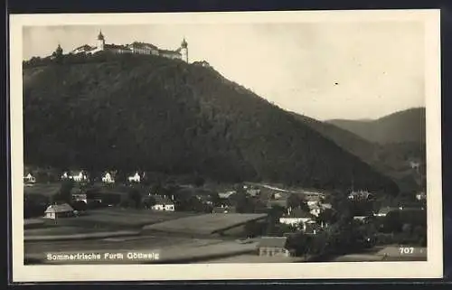 AK Furth /Göttweig, Ortsansicht mit Blick zum Stift