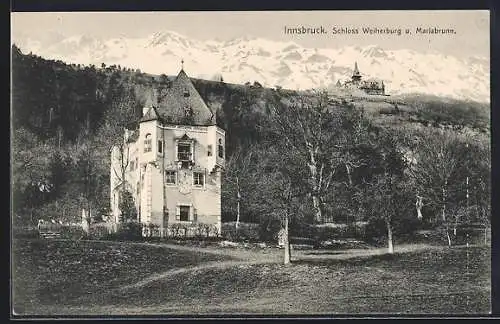 AK Innsbruck, Schloss Weiherburg und Mariabrunn