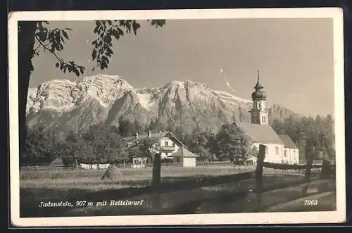 AK Judenstein, Kirche mit Bettelwurf