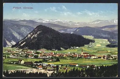 AK Köflach, Panorama mit Gleinalpe