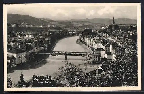 AK Steyr an der Enns, Totale vom Tabor aus gesehen