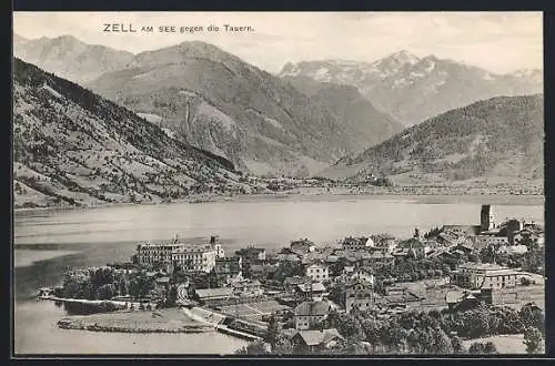 AK Zell am See, Teilansicht gegen die Tauern