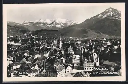 AK Dornbirn, Panorama mit First und Staufenspitze