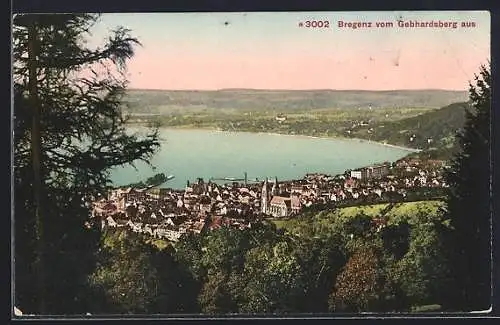 AK Bregenz, Blick vom Gebhardsberg