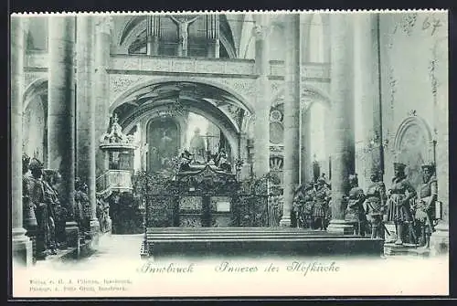 AK Innsbruck, Inneres der Hofkirche