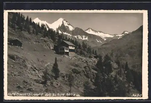 AK Gaislach, Blick auf die Alpenwirtschaft