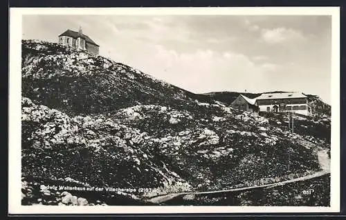 AK Ludwig Walterhaus /Villacheralpe, Strasse zur Berghütte